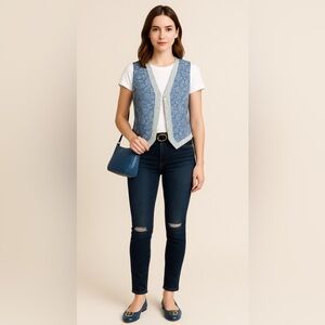 Nordstrom Blue and White Striped Garment